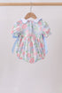 Blue Hydrangea Smocked Pearl Bubble