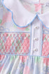 Blue Hydrangea Smocked Pearl Dress
