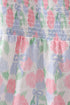 Blue Hydrangea Smocked Women Dress