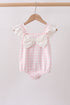 Pink Plaid Bow UPF Swim One-Piece