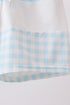 Blue Plaid UPF Swim Trunks