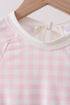 Pink Plaid UPF Rashguard