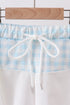 Blue Plaid UPF Swim Set