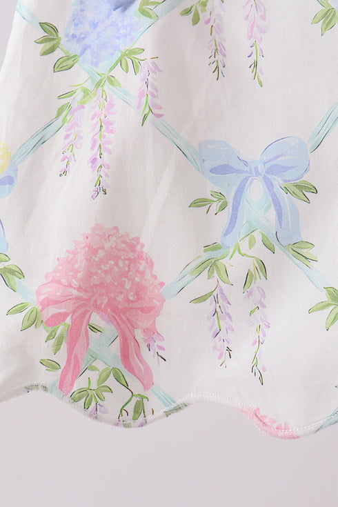 Blue Hydrangea Bow Bloomer Set