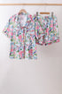Pink Floral Bamboo Pajamas Women Set