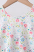 Blue Floral Ruffle Set