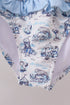 Blue Beach Smocked UPF Women Swim Set