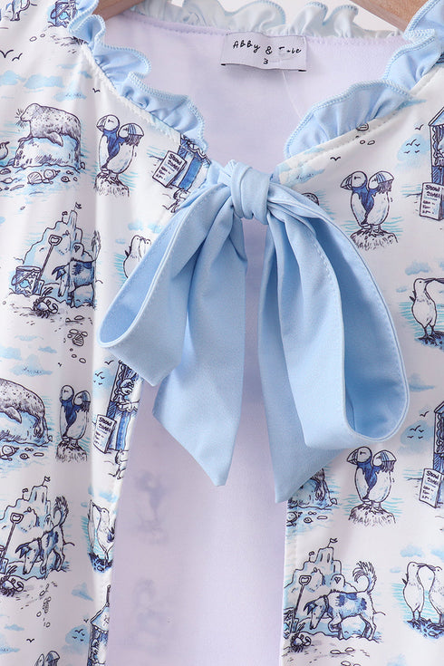 Blue Beach UPF Swim Coverup