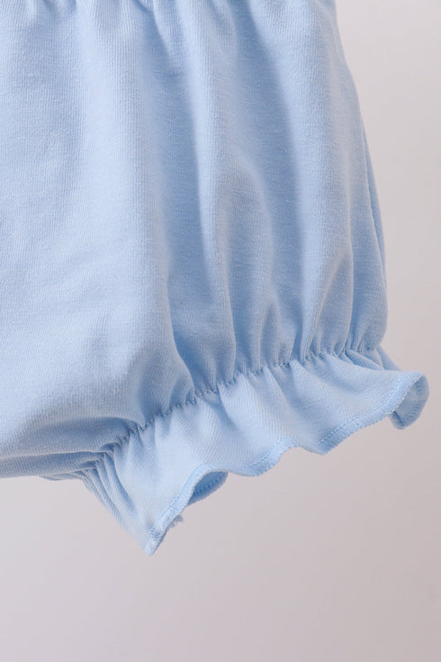 Blue Beach Bloomer Set