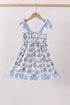 Blue Beach Smocked Dress