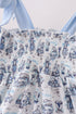 Blue Beach Smocked Dress
