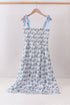 Blue Beach Smocked Women Dress