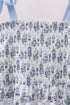 Blue Beach Smocked Women Dress