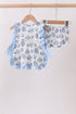 Blue Beach Bloomer Set