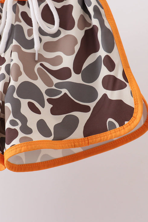 Camo Mallard Embroidered UPF Swim Set