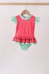 Red Watermelon UPF Swim One-Piece