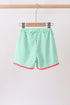 Red Watermelon Embroidered UPF Swim Trunks