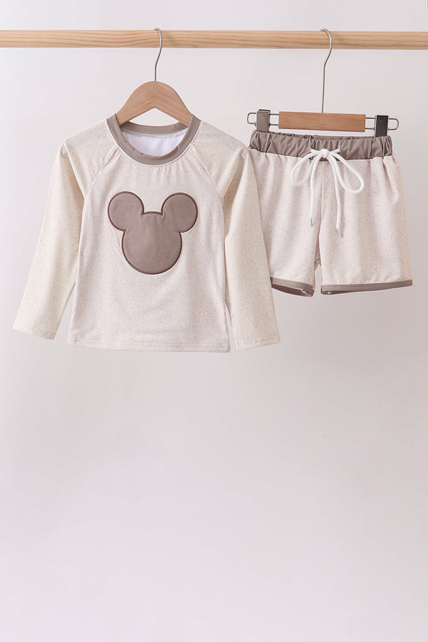Khaki Character UPF Rashguard Set
