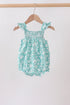 Sage Floral Smocked Bubble
