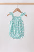Sage Floral Smocked Bubble
