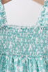 Sage Floral Smocked Dress