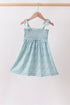 Green Floral Smocked Dress