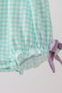 Mint Puppy Plaid Embroidered Bubble