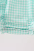 Mint Puppy Plaid Embroidered Bubble