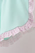 Purple Ice Cream Plaid Embroidered Set