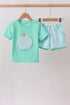 Green Apple Embroidered Set