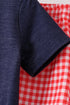 Navy Apple Applique Denim Set