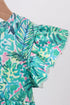 Green Lily Floral Bubble
