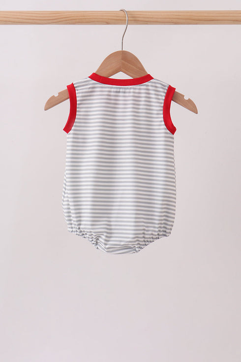 Red Toolbox Embroidery stripe bubble