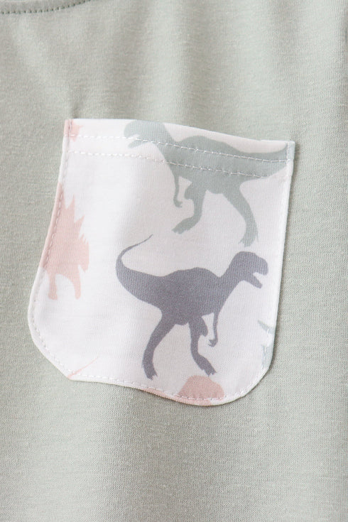 Green Dinosaur Set