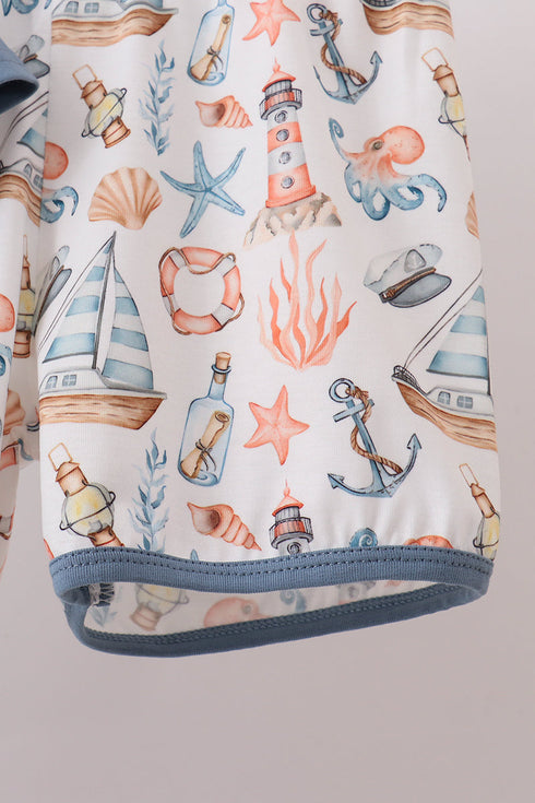 Blue Sailboat Set