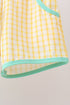 Mustard Honey Bear Embroidered Short Set