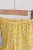 Blue Bus Floral Applique Ruffle Set