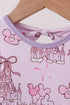 Purple Castle bamboo Ruffle Bubble