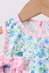 Blue Floral Bloomer Set