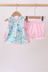 Blue Floral Bloomer Set