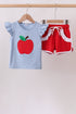 Blue Apple Appliqué Set