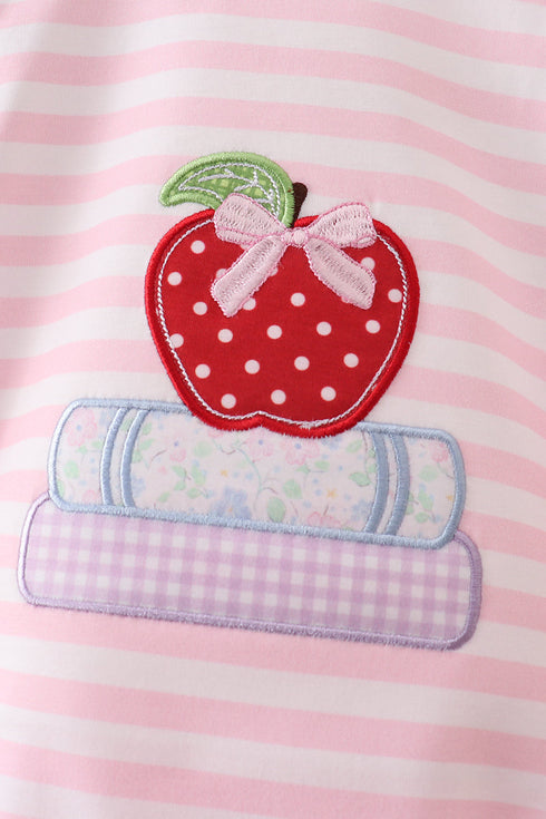 pink-stripe-apple-book-applique-bubble-1-abby-evie-sophias-style-2