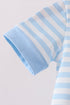 Blue Stripe Apple Book Appliqué Romper