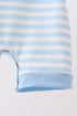 Blue Stripe Apple Book Appliqué Romper