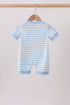Blue Stripe Apple Book Appliqué Romper