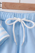 Blue Stripe Apple Book Appliqué Set