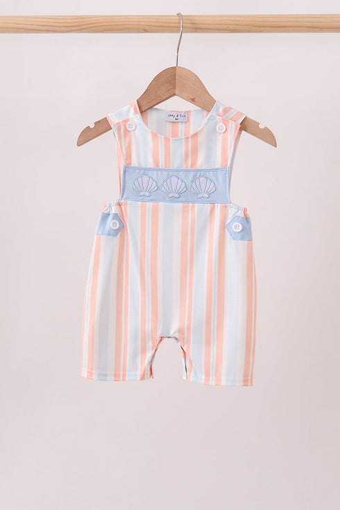 Seashell Stripe Embroidered Jon Jon