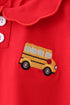 Red Bus Embroidered Skorts Set