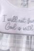 Blue Faith Quote Embroidered Bubble