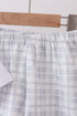 Blue Faith Quote Embroidered Shorts Set